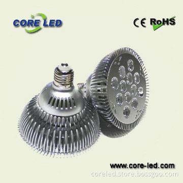 12W Par38 lamp with E27 socket, 3000-3500K